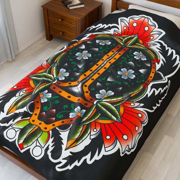 Super Plush Fleece Scarab Beetle Blanket 60"x80"