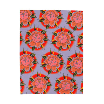 Super Plush Fleece Peony Blanket 60"x80"