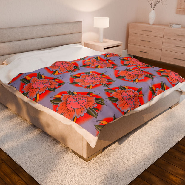 Super Plush Fleece Peony Blanket 60"x80"