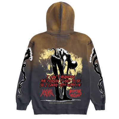 Abandon Full Zip Up Hoodie Black