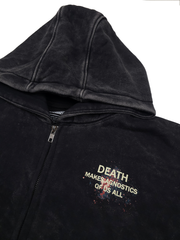 Agnostic Zip Up Hoodie Black