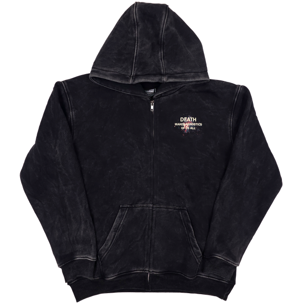 Agnostic Zip Up Hoodie Black