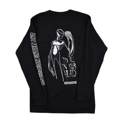 It's All In Your Head Long Sleeve T-Shirt Black