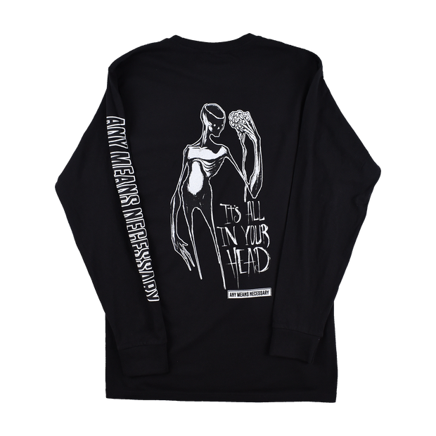 It's All In Your Head Long Sleeve T-Shirt Black