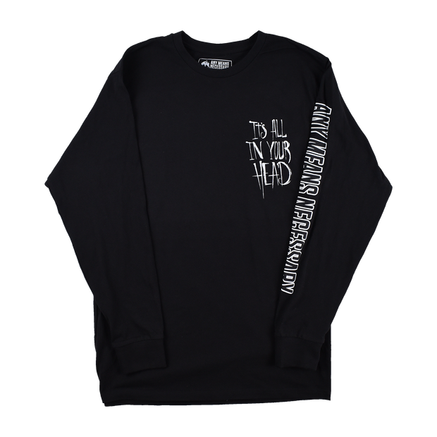 It's All In Your Head Long Sleeve T-Shirt Black