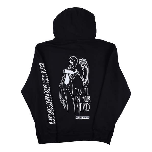 It's All In Your Head Pullover Hoodie Black