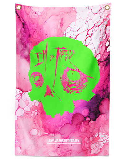 So Tired Banner Pink