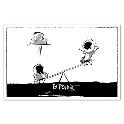 BiPolar Teeter Print