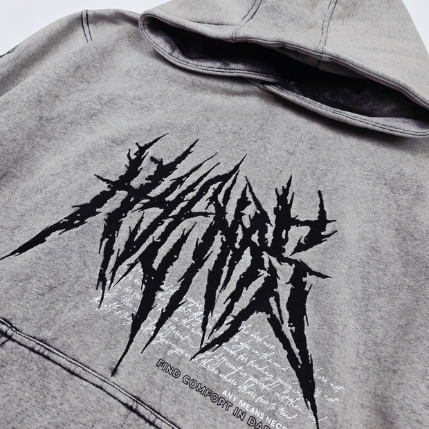 Bleached Fang Pullover Hoodie