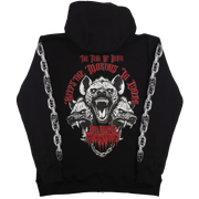 Cerberus Zip Up Hoodie Black
