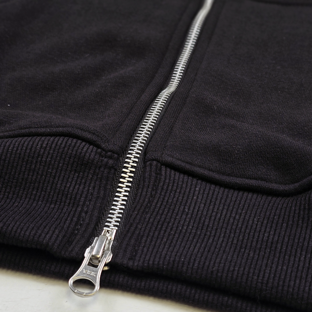 Cerberus Zip Up Hoodie Black