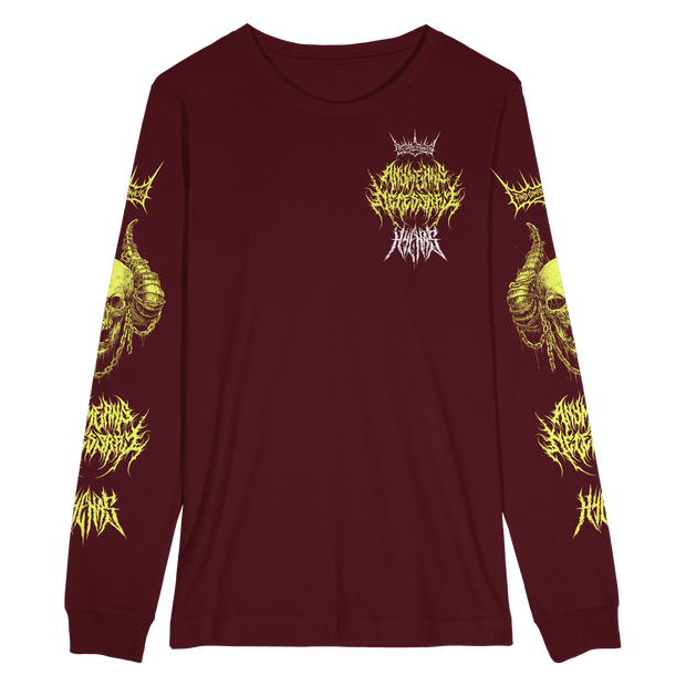 Chains Long Sleeve T-Shirt Burgundy