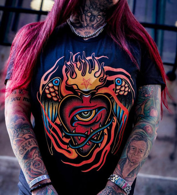 Cursed Heart Tattoo T-shirt