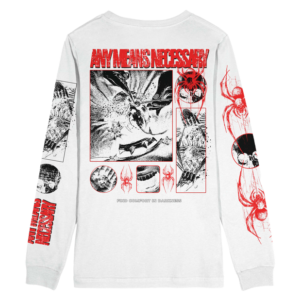 Death Weaver Long Sleeve T-Shirt White