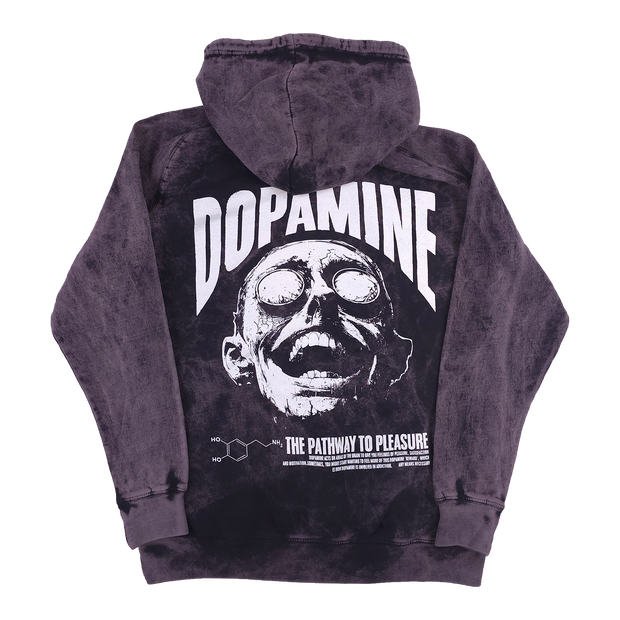 Dopamine Pullover Hoodie Vintage Black