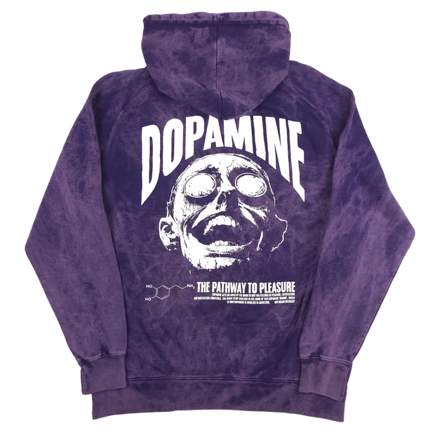 Dopamine Pullover Hoodie Vintage Purple