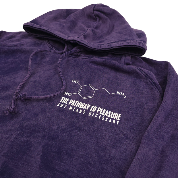 Dopamine Pullover Hoodie Vintage Purple