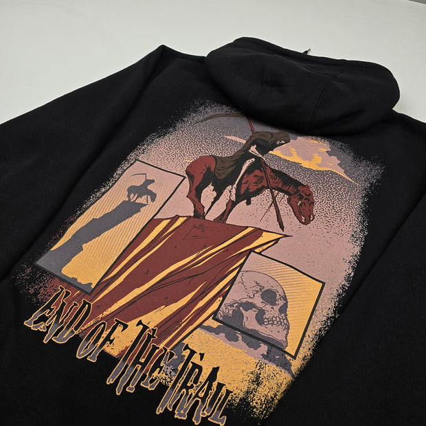 End of the Trail Pullover Hoodie Black