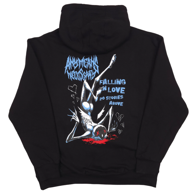 Falling in Love Pullover Hoodie Black