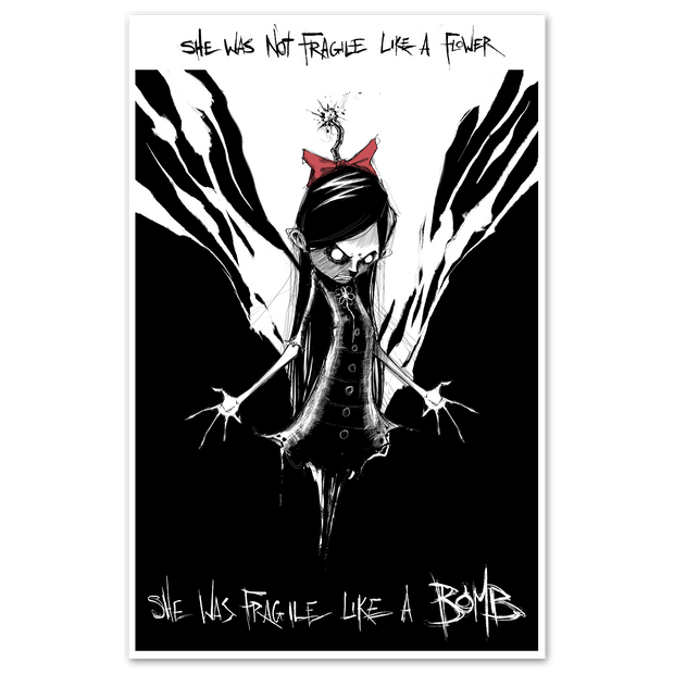 Fragile Flower Print