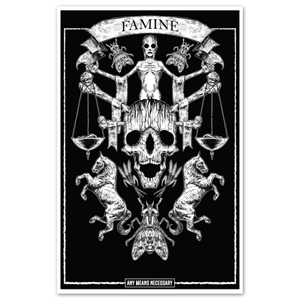 4 Horsemen Famine Print