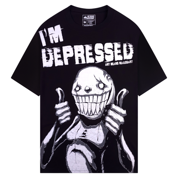 I'm Depressed T-Shirt Black