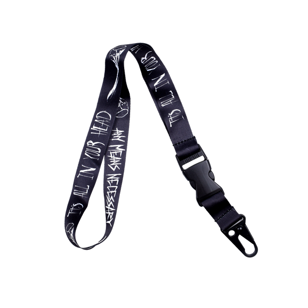 It's All In Your Head Lanyard Black