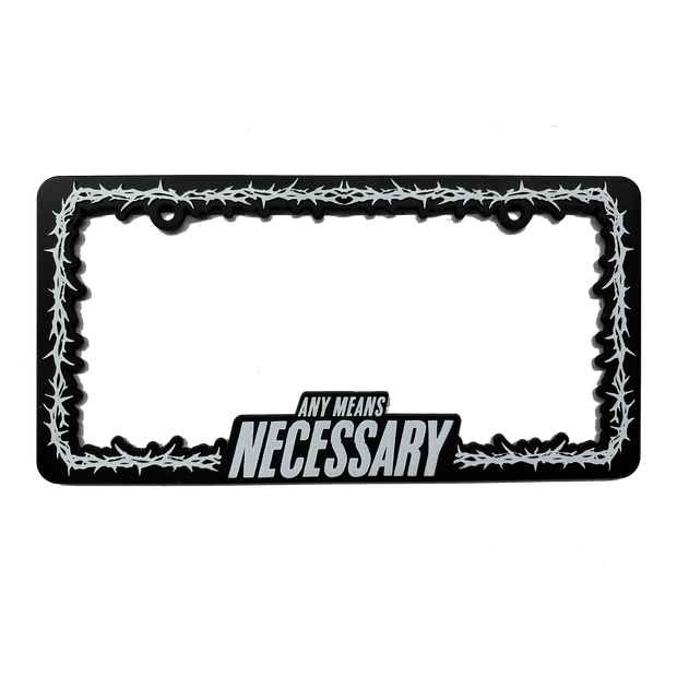 Thorns License Plate Holder