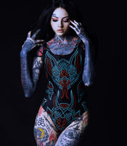 Nightmare Tattoo One-Piece Swimsuit