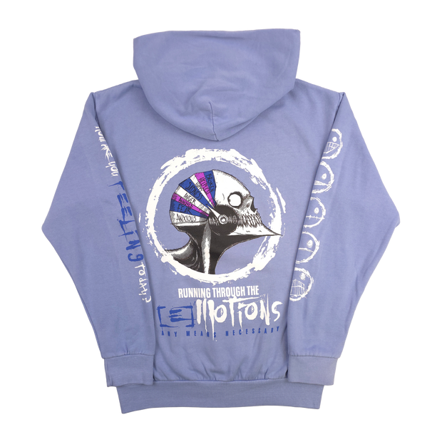 Running Emotions Pullover Hoodie Grape