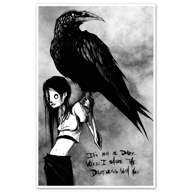 Sharing Darkness Print