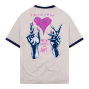 Sharp Edges T-Shirt Vintage White/Blue