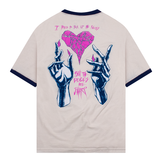 Sharp Edges T-Shirt Vintage White/Blue