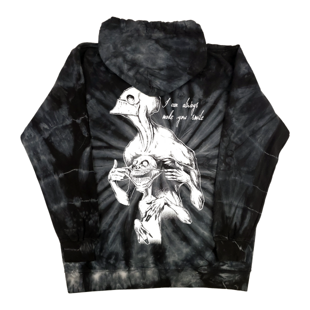 Always Smile Pullover Hoodie Spider Black