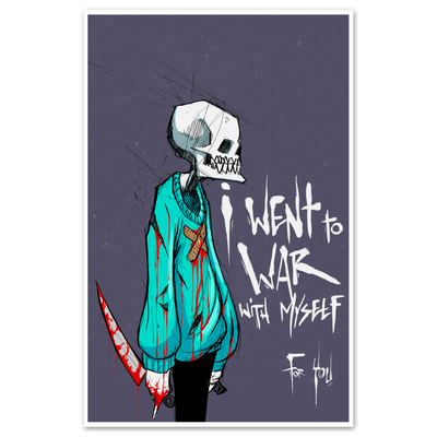 War with Myself Print