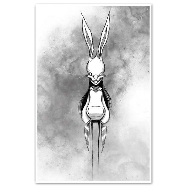 White Rabbit Print