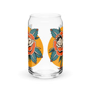 Devil Kewpie Can Shaped Glass