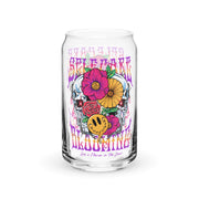 Blooming Can-shaped glass