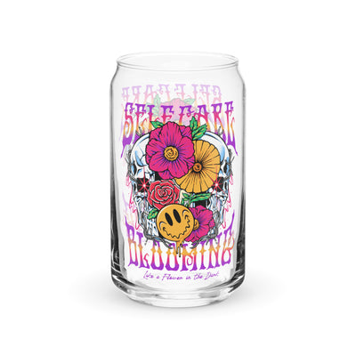 Blooming Can-shaped glass