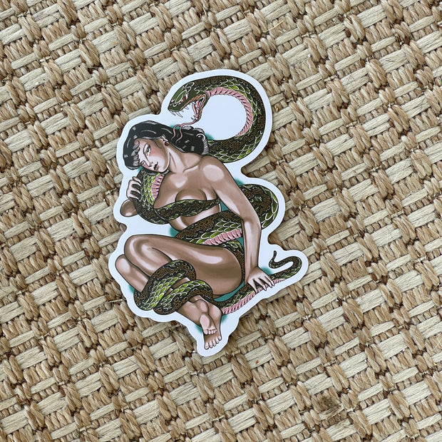 Snake Babe Sticker