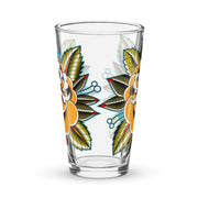 Yellow Rose Shaker pint glass