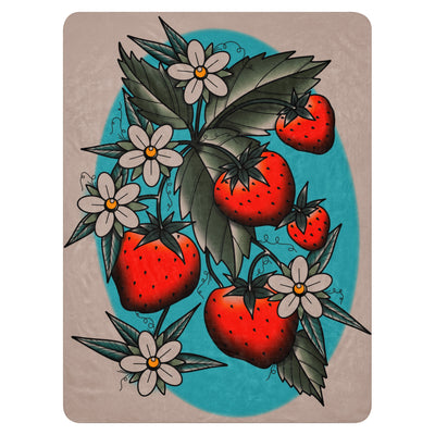 Strawberry Sherpa Blanket