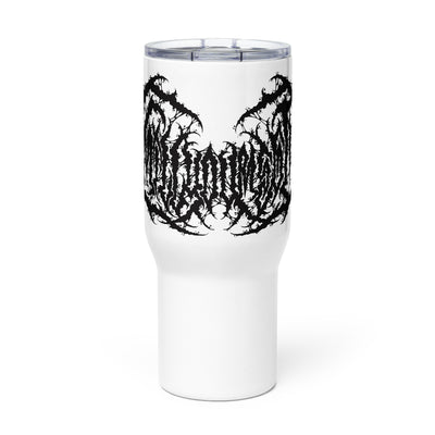 Black Metal "Kill Your Ego" Travel mug with a handle