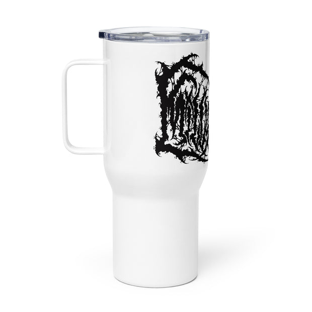 Black Metal "Kill Your Ego" Travel mug with a handle