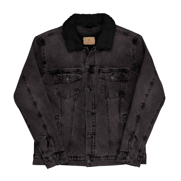 Denim Sherpa Eagle Jacket