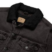 Denim Sherpa Eagle Jacket
