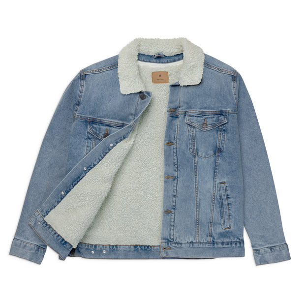 Denim Sherpa Eagle Jacket