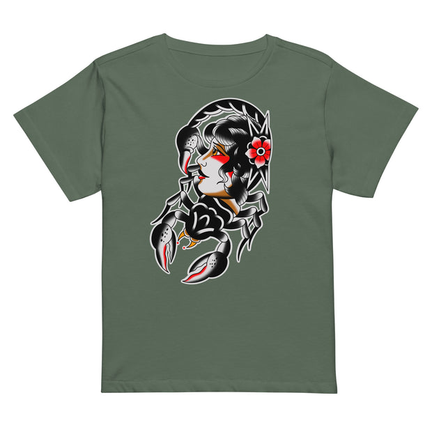 Women’s high-waisted Scorpion T-shirt