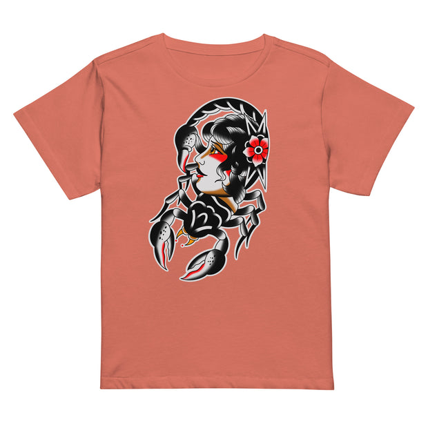 Women’s high-waisted Scorpion T-shirt