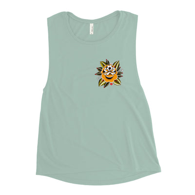 Rose Ladies Muscle Tank
